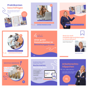 Instagram Posts für einen HR Coach