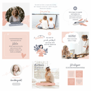 Instagram Posts für einen Familiencoach