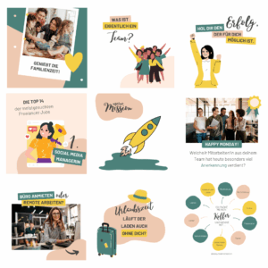 Instagram Posts für einen HR Coach